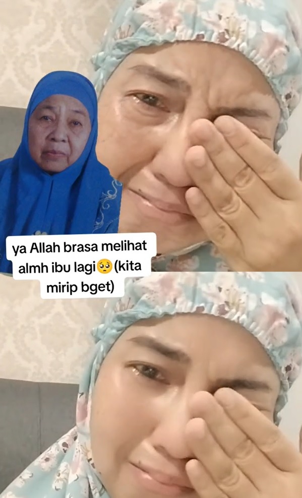 momen wanita coba filter Aged TikTok endingnya malah bikin haru © berbagai sumber
