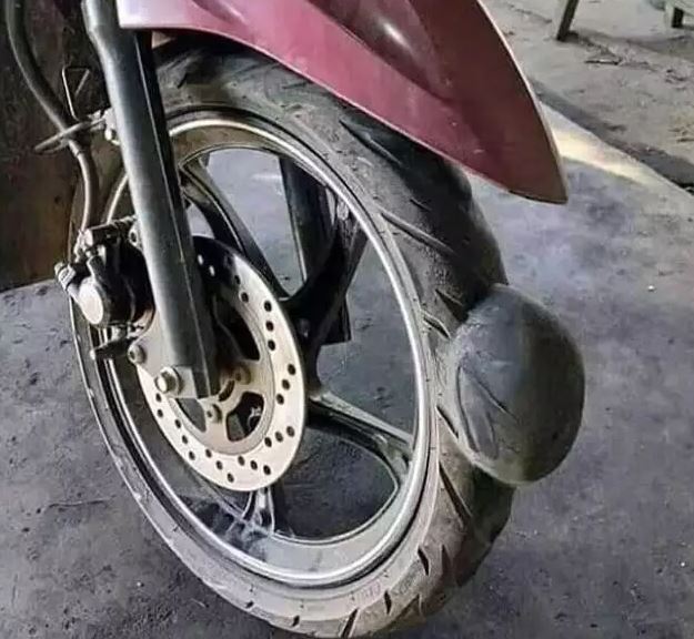 Potret kocak ban kendaraan bocor Berbagai sumber