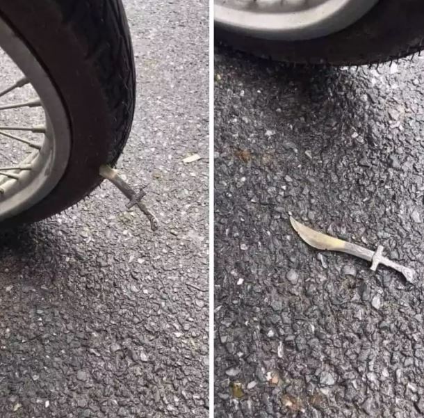 Potret kocak ban kendaraan bocor Berbagai sumber