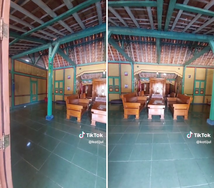 rumah kampung bak lapangan © TikTok rumah kampung bak lapangan © TikTok