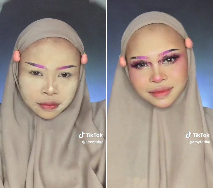 makeup look fantasi © TikTok