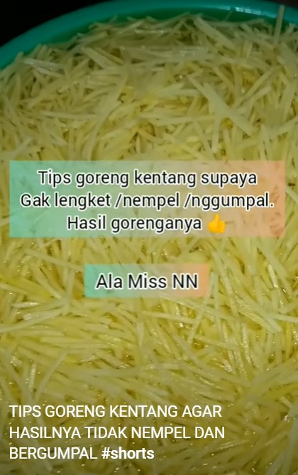Trik agar kentang mustofa tak menggumpal dan lengket saat digoreng, ampuh tanpa direndam kapur sirih