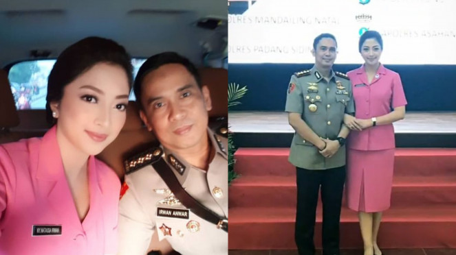 seleb pakai seragam bhayangkari © instagram