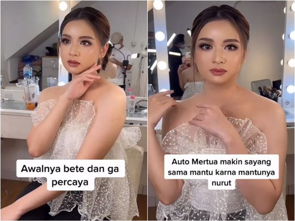 auto bening makeup mertua © TikTok