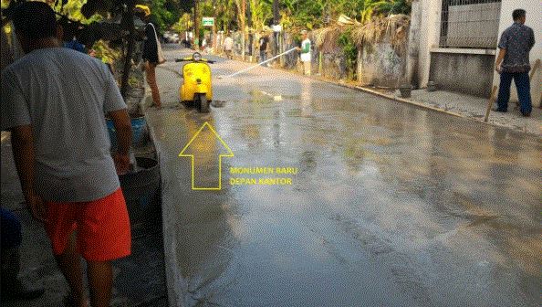 Potret kocak jalan cor rusak Berbagai sumber Potret kocak jalan cor rusak Berbagai sumber