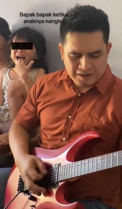 aksi pria tenangkan buah hatinya antimainstream TikTok