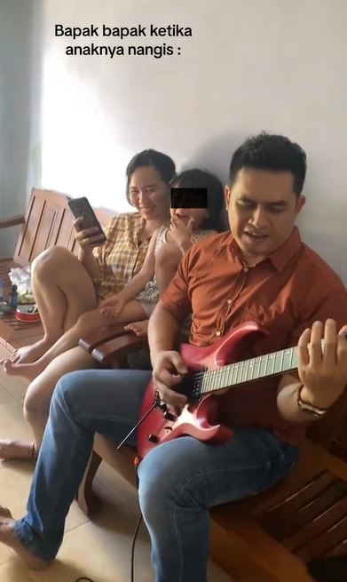 aksi pria tenangkan buah hatinya antimainstream TikTok