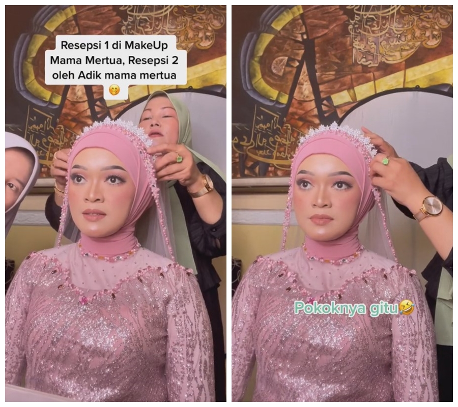 pengantin dirias mertua MUA © TikTok/@aaiiss95