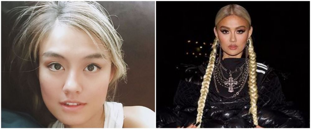 Agnez Mo saat pakai vs tanpa makeup © Instagram