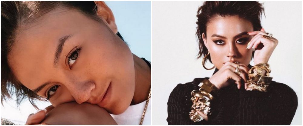 Agnez Mo saat pakai vs tanpa makeup © Instagram