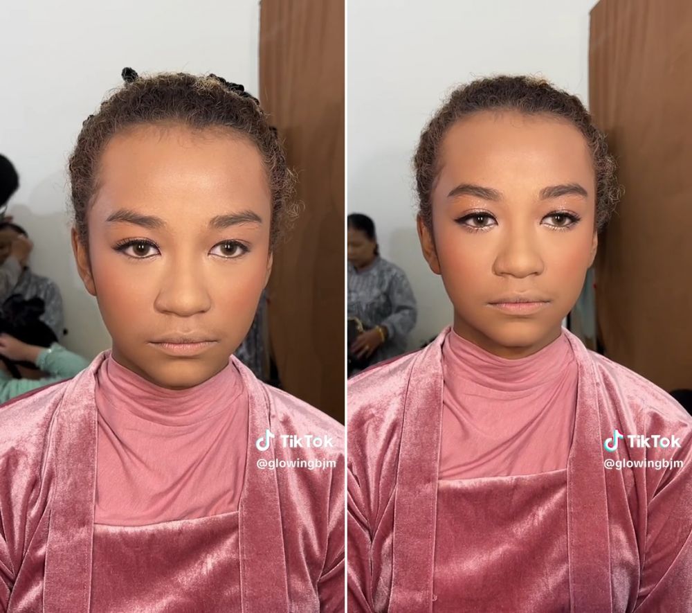 makeup anak SMP blasteran © TikTok makeup anak SMP blasteran © TikTok