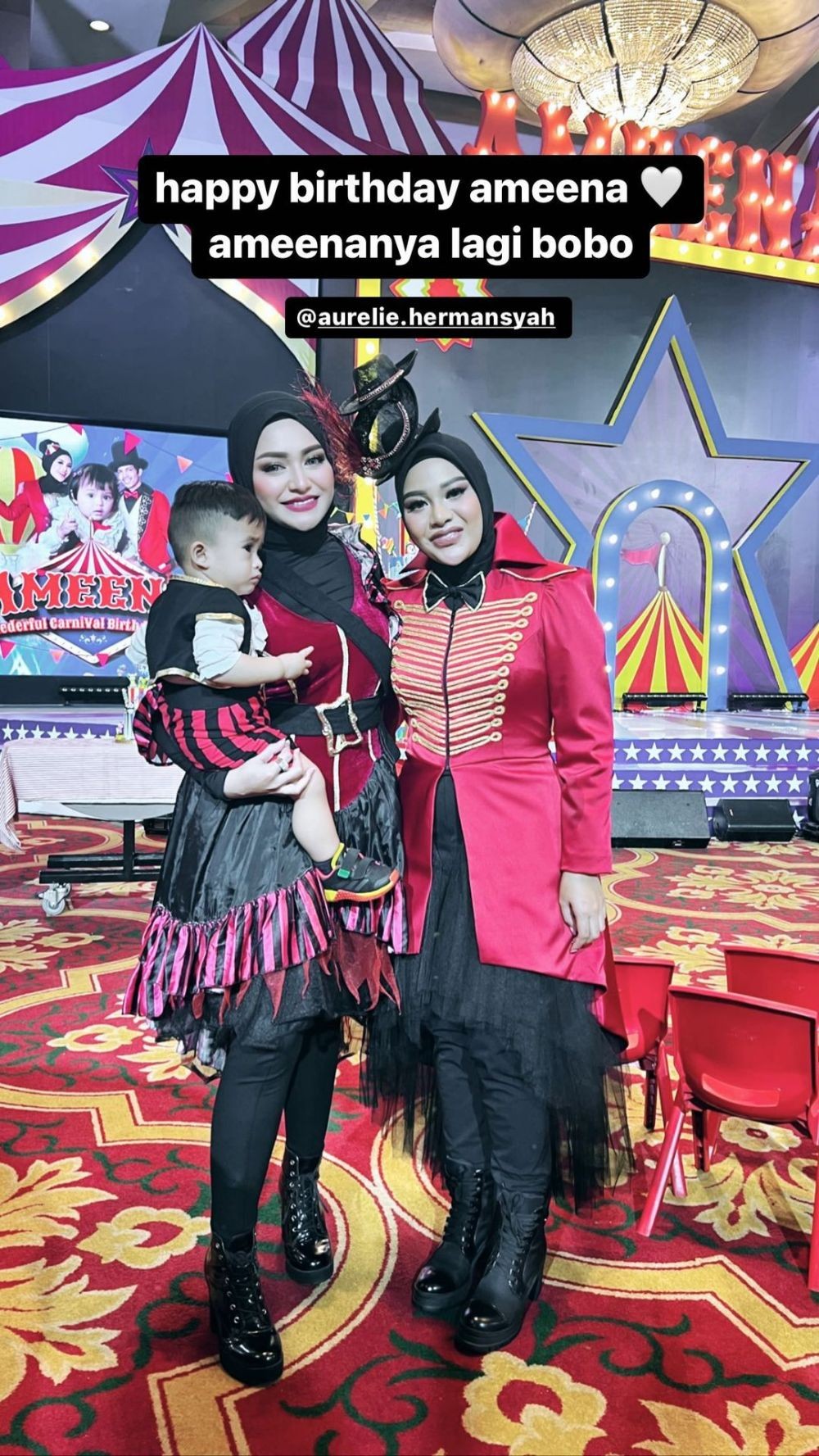 penampilan seleb di ultah anak © instagram penampilan seleb di ultah anak © instagram