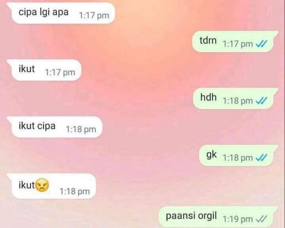 Chat PDKT ini tunjukkan usaha bisa khianati hasil Berbagai sumber
