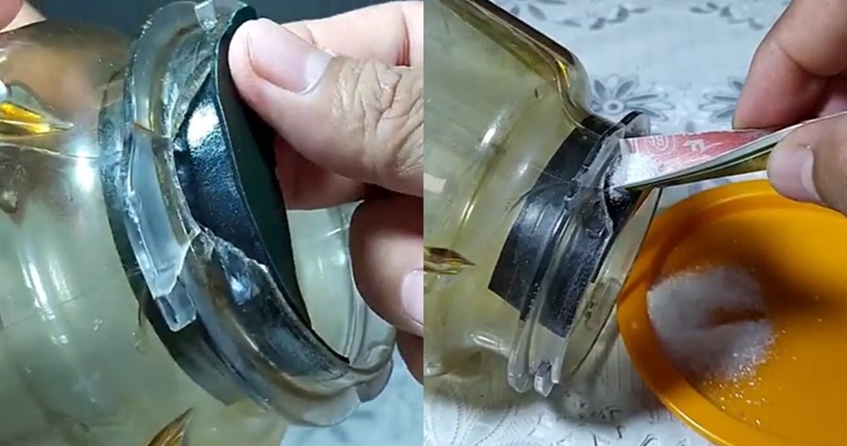 Cara perbaiki gelas blender yang patah ini unik banget, pakai tambahan 1 bumbu dapur