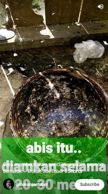 Tanpa baking soda atau cuka, ini trik hilangkan kerak gosong di pantat wajan pakai 1 bahan sederhana
