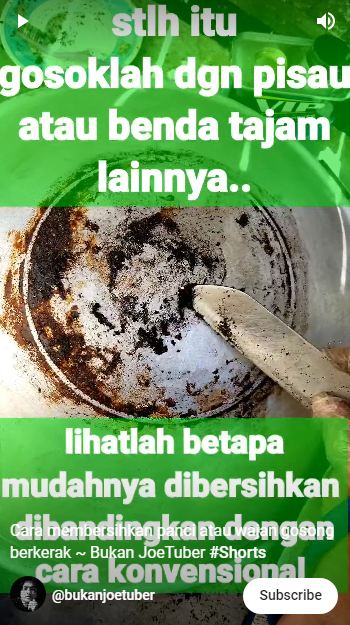 Tanpa baking soda atau cuka, ini trik hilangkan kerak gosong di pantat wajan pakai 1 bahan sederhana