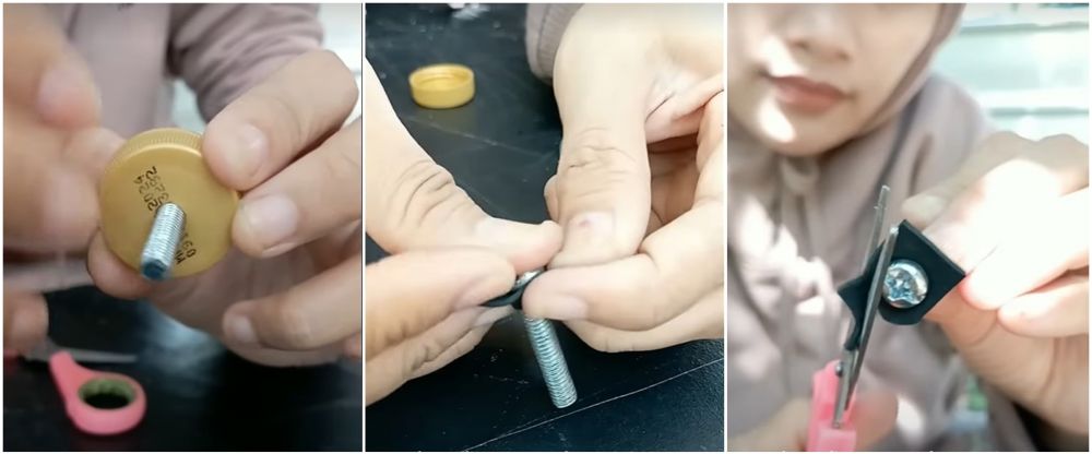 Cara kreatif bikin dispenser sabun cuci tangan dari botol bekas, hasilnya bikin takjub