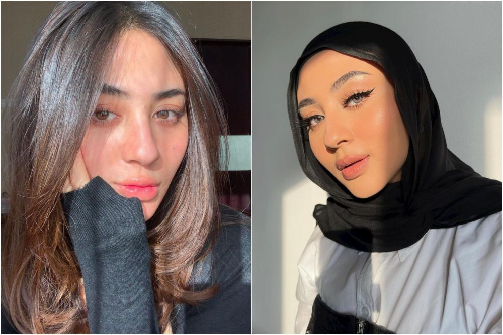 margin bukti cantik pakai dan tanpa makeup © instagram