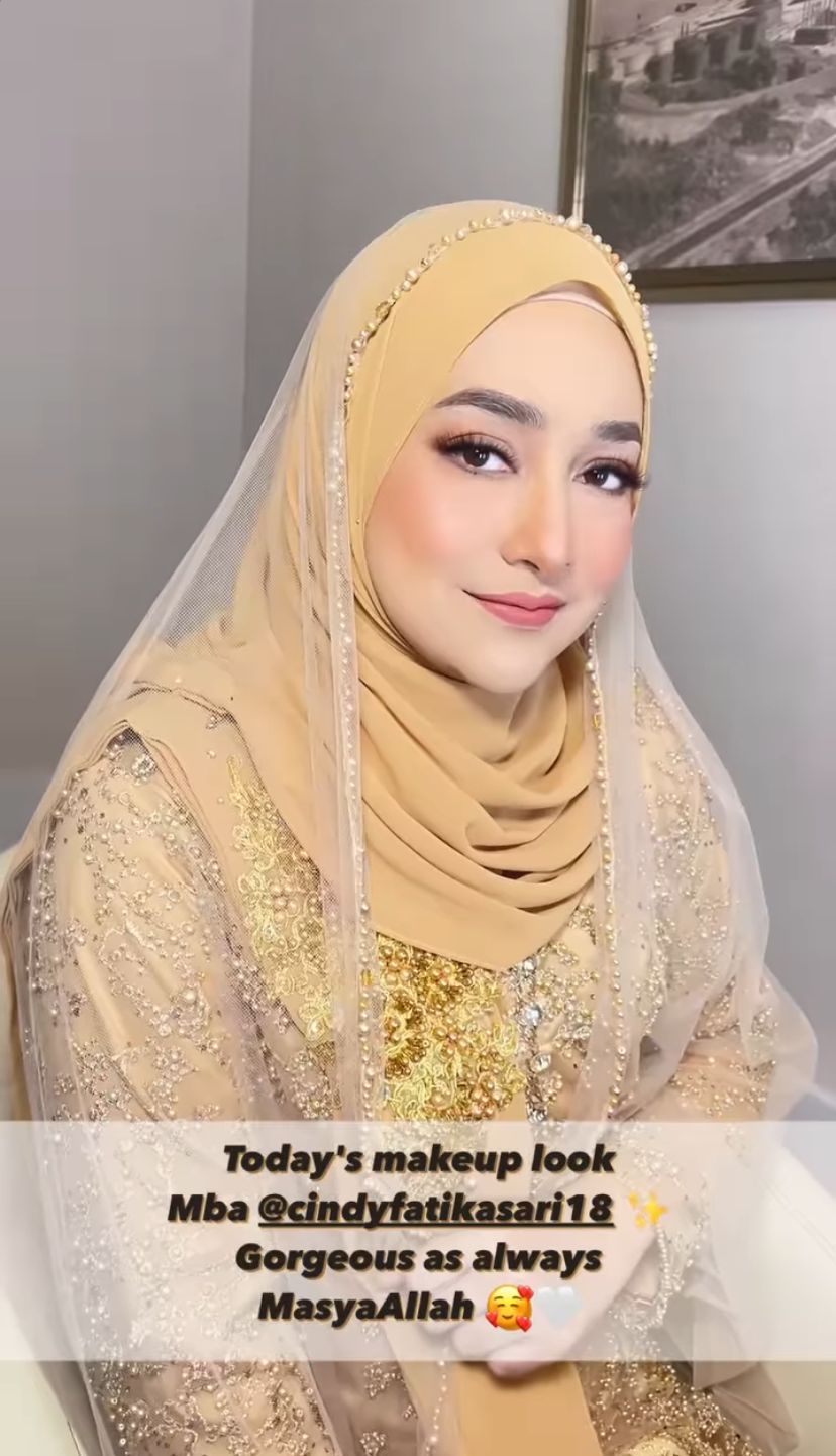 penampilan cindy dampingi menikah © instagram