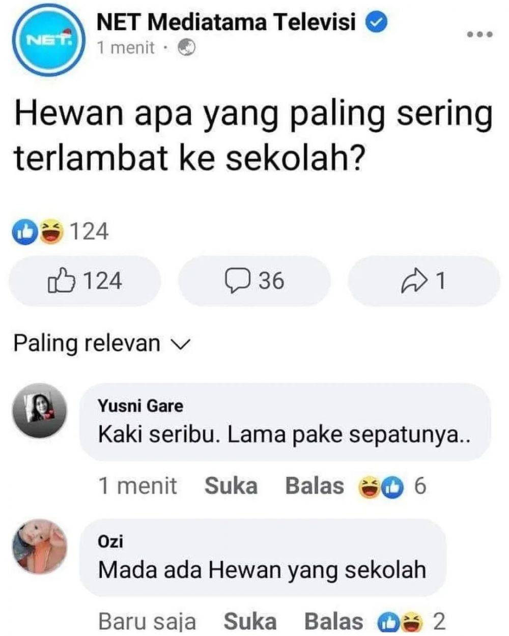 Komentar Facebook bikin gundah © Instagram Komentar Facebook bikin gundah © Instagram