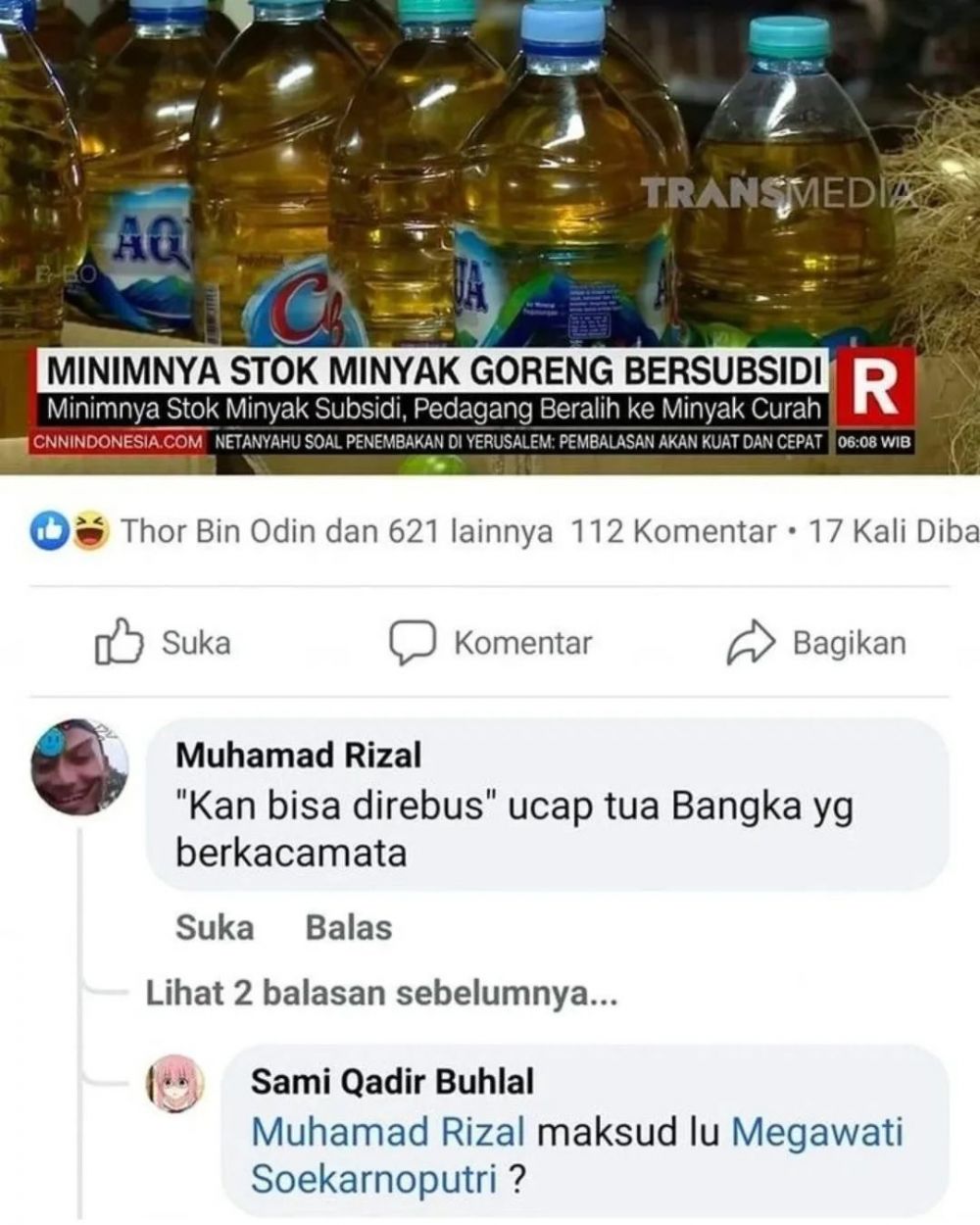 Komentar Facebook bikin gundah © Instagram Komentar Facebook bikin gundah © Instagram