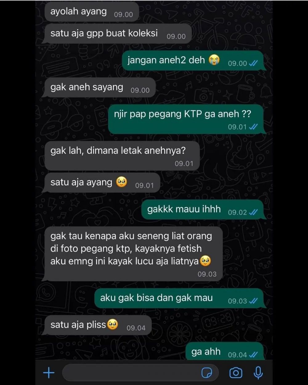 Chat lucu pasangan balasannya ngawur Berbagai sumber