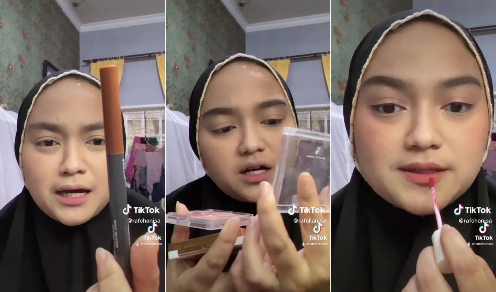 makeup punya emak © TikTok