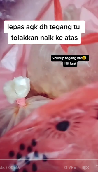 Jangan langsung digunting atau dirobek, ini cara mudah membuka ikatan tali mati di kresek