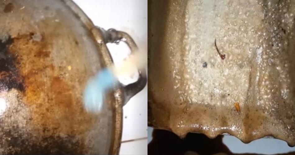 Tanpa air panas atau direndam, ini cara merontokkan kerak gosong di pantat wajan cuma pakai 2 bahan