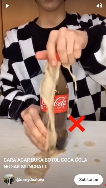 Tanpa pakai alat apa pun, ini trik praktis membuka botol minuman bersoda agar tidak tumpah