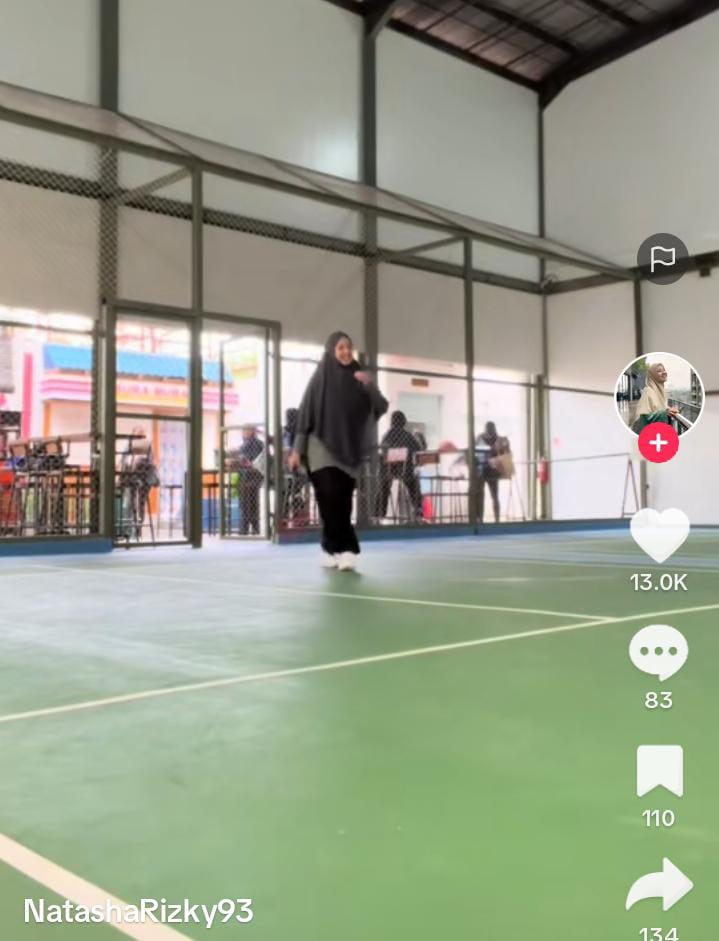 natasha rizky saat badminton Tik Tok natasha rizky saat badminton Tik Tok