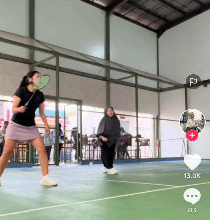 natasha rizky saat badminton Tik Tok natasha rizky saat badminton Tik Tok