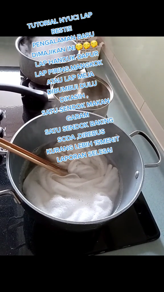 Tanpa sabun, ini trik mencuci lap dapur berminyak jadi bersih maksimal dalam waktu 15 menit