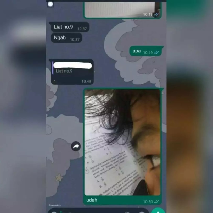 Chat resek dari teman Berbagai sumber