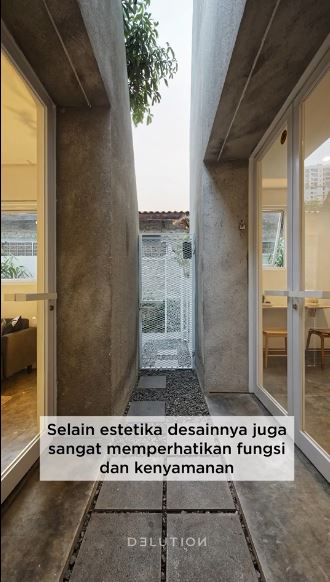rumah di gang sempit mirip coffee shop © TikTok