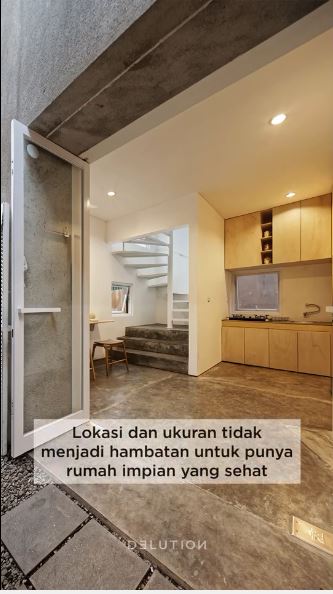 rumah di gang sempit mirip coffee shop © TikTok