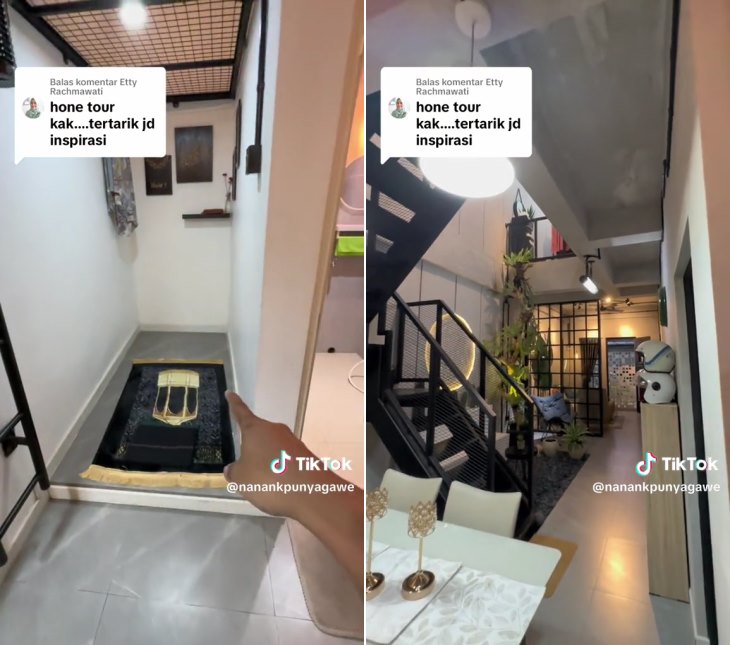 rumah garasi dua mobil © TikTok