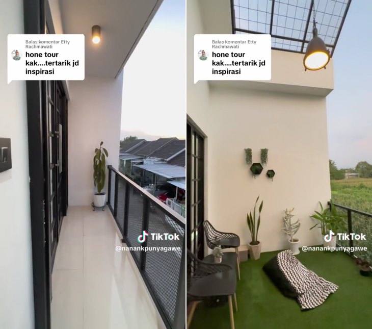 rumah garasi dua mobil © TikTok