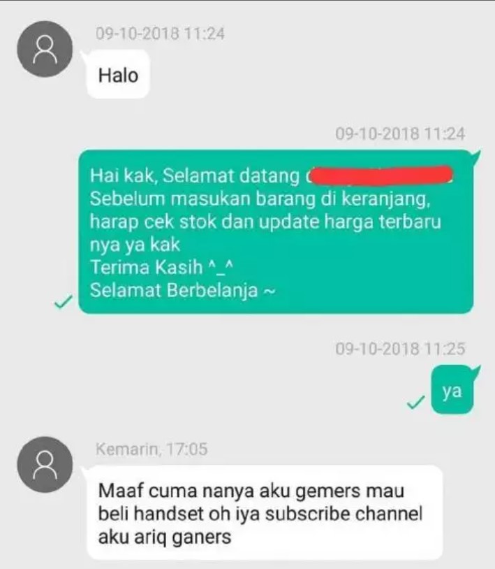 Customer niat baik jatuhnya ngeselin Berbagai sumber