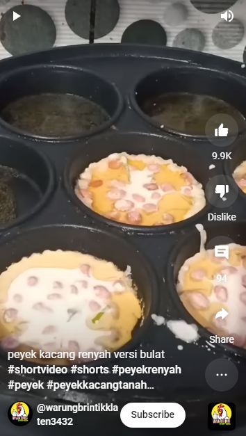 Bukan pakai teflon atau sendok sayur, ini cara cepat menggoreng peyek agar bentuknya bulat sempurna