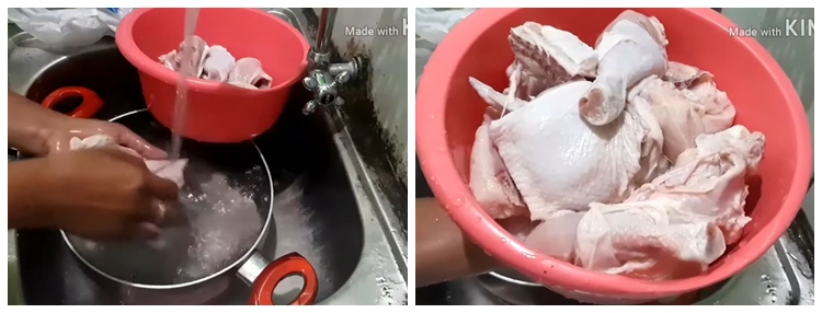 Trik menghilangkan bau amis dan sisa darah pada daging ayam sebelum dimasak, pakai 1 bahan dapur