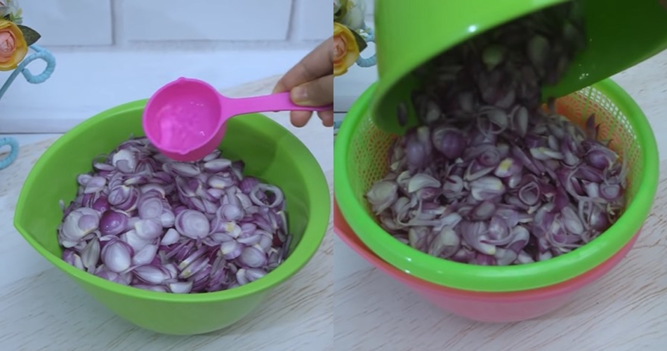 Tanpa ditambah tepung, ini trik goreng bawang merah agar renyah, tak menyerap minyak, dan tidak gosong