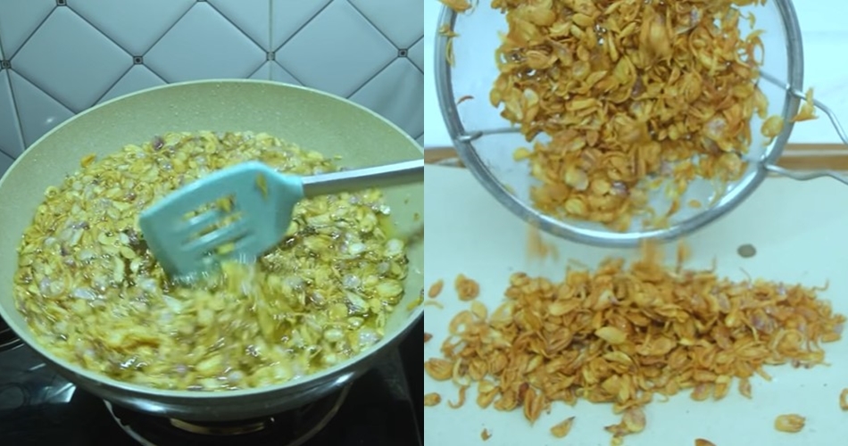 Tanpa ditambah tepung, ini trik goreng bawang merah agar renyah, tak menyerap minyak, dan tidak gosong