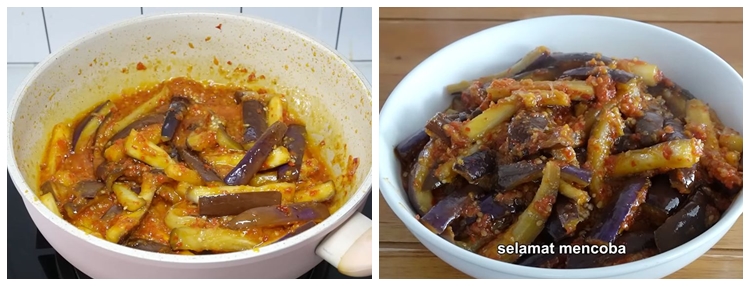 Tanpa digoreng atau direbus dulu, ini trik masak tumis terong agar warnanya tetap ungu cerah