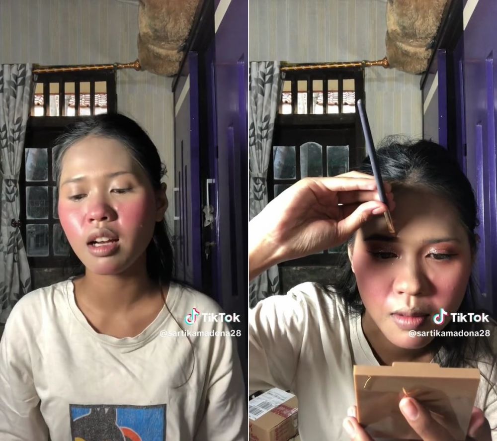 pengantin mirip syahnaz © TikTok