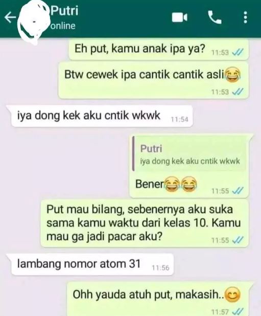 Chat lucu gagal ngegombal Berbagai sumber Chat lucu gagal ngegombal Berbagai sumber