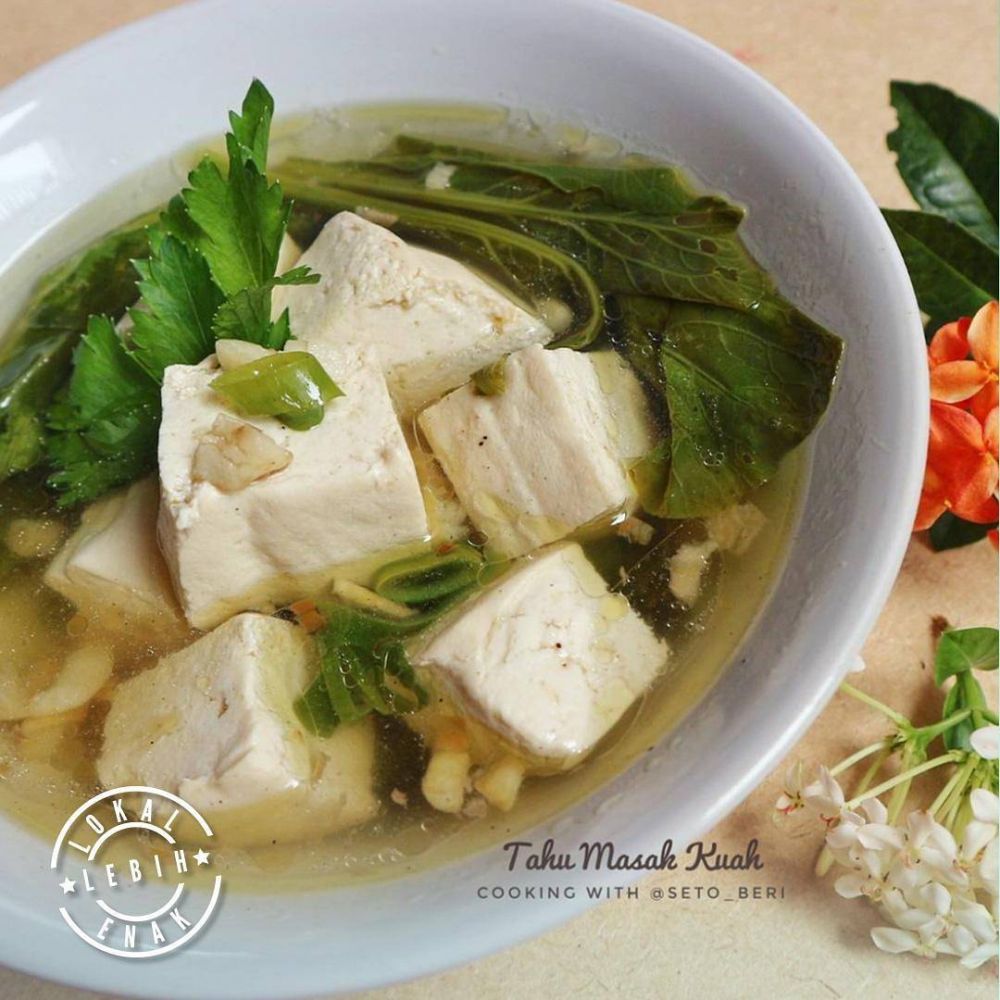 13 Resep tahu putih berkuah yang lezat, gurih, dan mudah dibuat