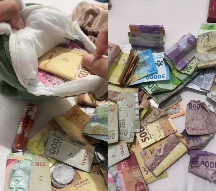 nemu duit di tas © TikTok nemu duit di tas © TikTok