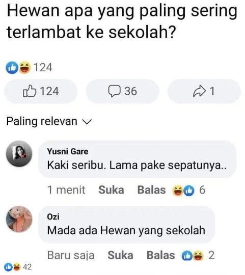 status tebak-tebakan facebook © Facebook status tebak-tebakan facebook © Facebook