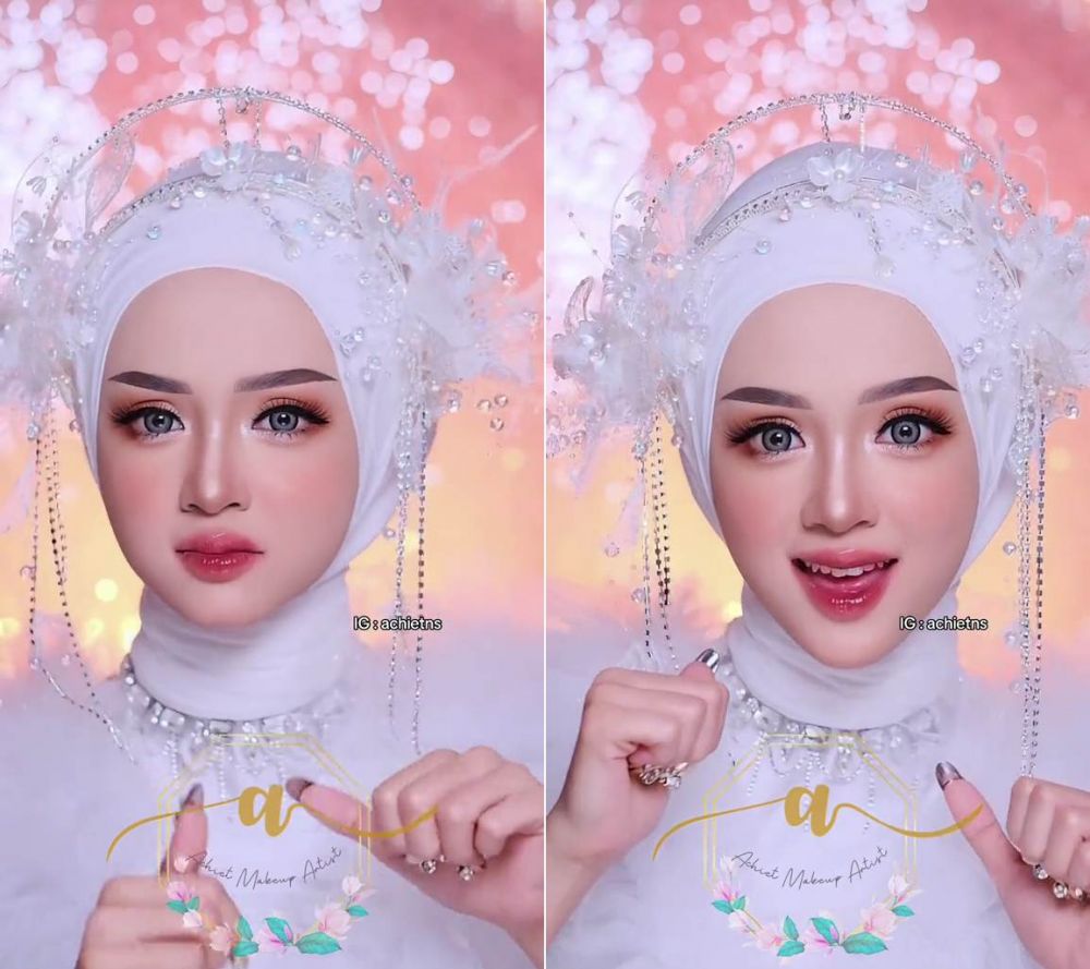 anak kecil dimakeup © TikTok
